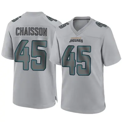 Men's Game K'Lavon Chaisson Jacksonville Jaguars Gray Atmosphere Fashion Jersey