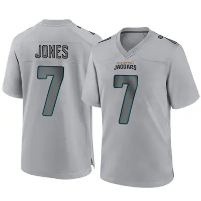 Men's Game Zay Jones Jacksonville Jaguars Gray Atmosphere Fashion Jersey