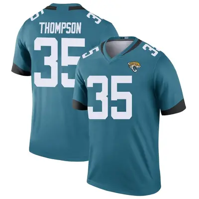 Men's Legend Deionte Thompson Jacksonville Jaguars Teal Color Rush Jersey