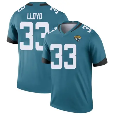 Men's Legend Devin Lloyd Jacksonville Jaguars Teal Color Rush Jersey