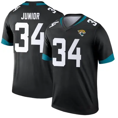 Men's Legend Gregory Junior Jacksonville Jaguars Black Jersey