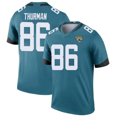 Men's Legend Nick Thurman Jacksonville Jaguars Teal Color Rush Jersey