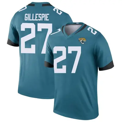 Men's Legend Tyree Gillespie Jacksonville Jaguars Teal Color Rush Jersey