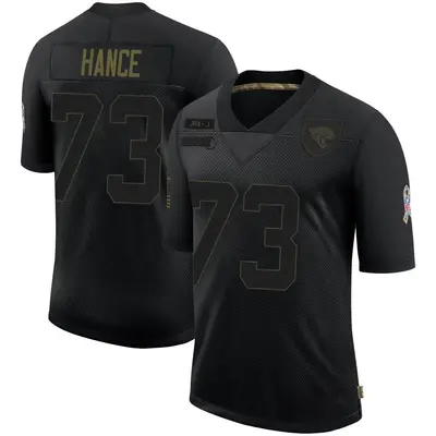 Men's Limited Blake Hance Jacksonville Jaguars Black 2020 Salute To Service Jersey