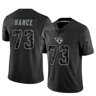 Men's Limited Blake Hance Jacksonville Jaguars Black Reflective Jersey
