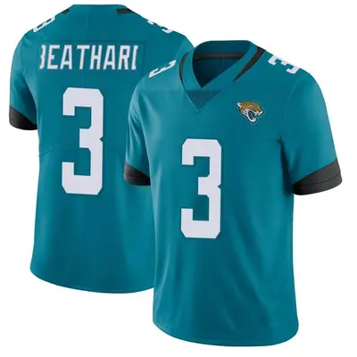 Men's Limited C.J. Beathard Jacksonville Jaguars Teal Vapor Untouchable Jersey