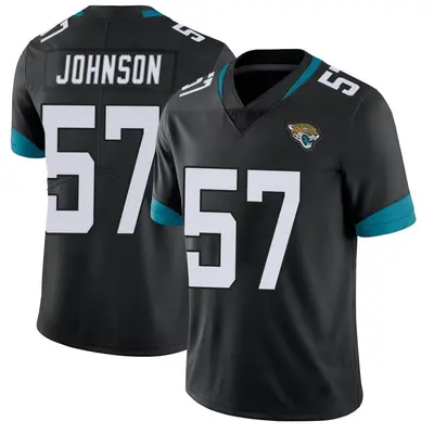 Men's Limited Caleb Johnson Jacksonville Jaguars Black Vapor Untouchable Jersey