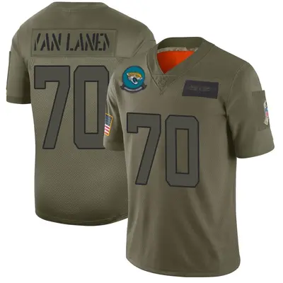 Men's Limited Cole Van Lanen Jacksonville Jaguars Camo 2019 Salute to Service Jersey