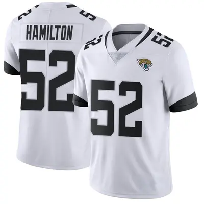 Men's Limited Davon Hamilton Jacksonville Jaguars White DaVon Hamilton Vapor Untouchable Jersey