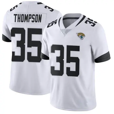 Men's Limited Deionte Thompson Jacksonville Jaguars White Vapor Untouchable Jersey