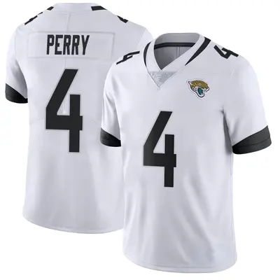 Men's Limited E.J. Perry Jacksonville Jaguars White Vapor Untouchable Jersey