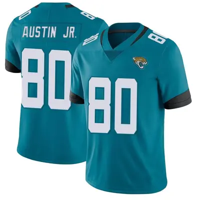Men's Limited Kevin Austin Jr. Jacksonville Jaguars Teal Vapor Untouchable Jersey