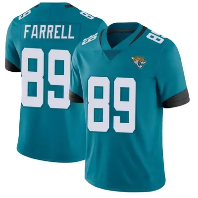 Men's Limited Luke Farrell Jacksonville Jaguars Teal Vapor Untouchable Jersey