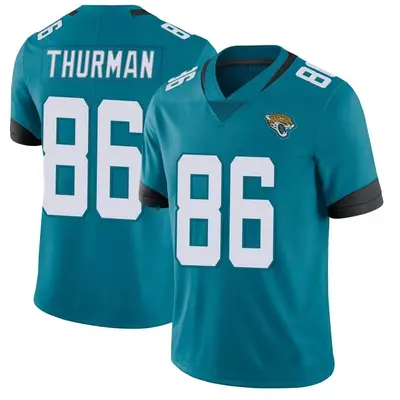 Men's Limited Nick Thurman Jacksonville Jaguars Teal Vapor Untouchable Jersey