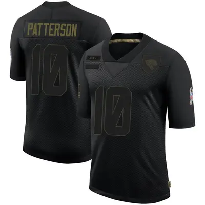 Men's Limited Riley Patterson Jacksonville Jaguars Black 2020 Salute To Service Jersey