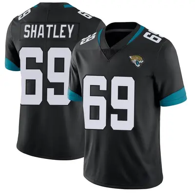 Men's Limited Tyler Shatley Jacksonville Jaguars Black Vapor Untouchable Alternate Jersey