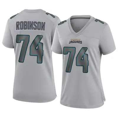 Women's Game Cam Robinson Jacksonville Jaguars Gray Atmosphere Fashion Jersey