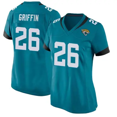 Women's Game Shaquill Griffin Jacksonville Jaguars Teal Jersey