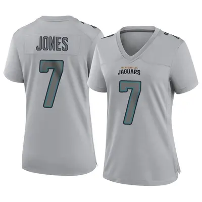 Women's Game Zay Jones Jacksonville Jaguars Gray Atmosphere Fashion Jersey