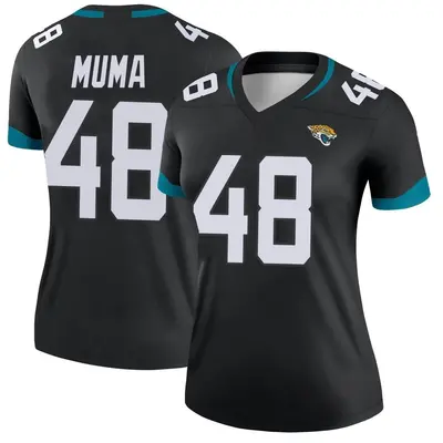 Women's Legend Chad Muma Jacksonville Jaguars Black Jersey