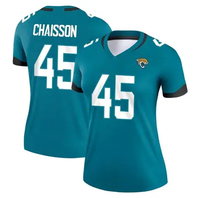 Women's Legend K'Lavon Chaisson Jacksonville Jaguars Teal Jersey