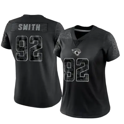 Women's Limited Jordan Smith Jacksonville Jaguars Black Reflective Jersey