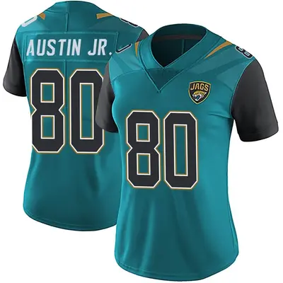 Women's Limited Kevin Austin Jr. Jacksonville Jaguars Teal Vapor Untouchable Team Color Jersey