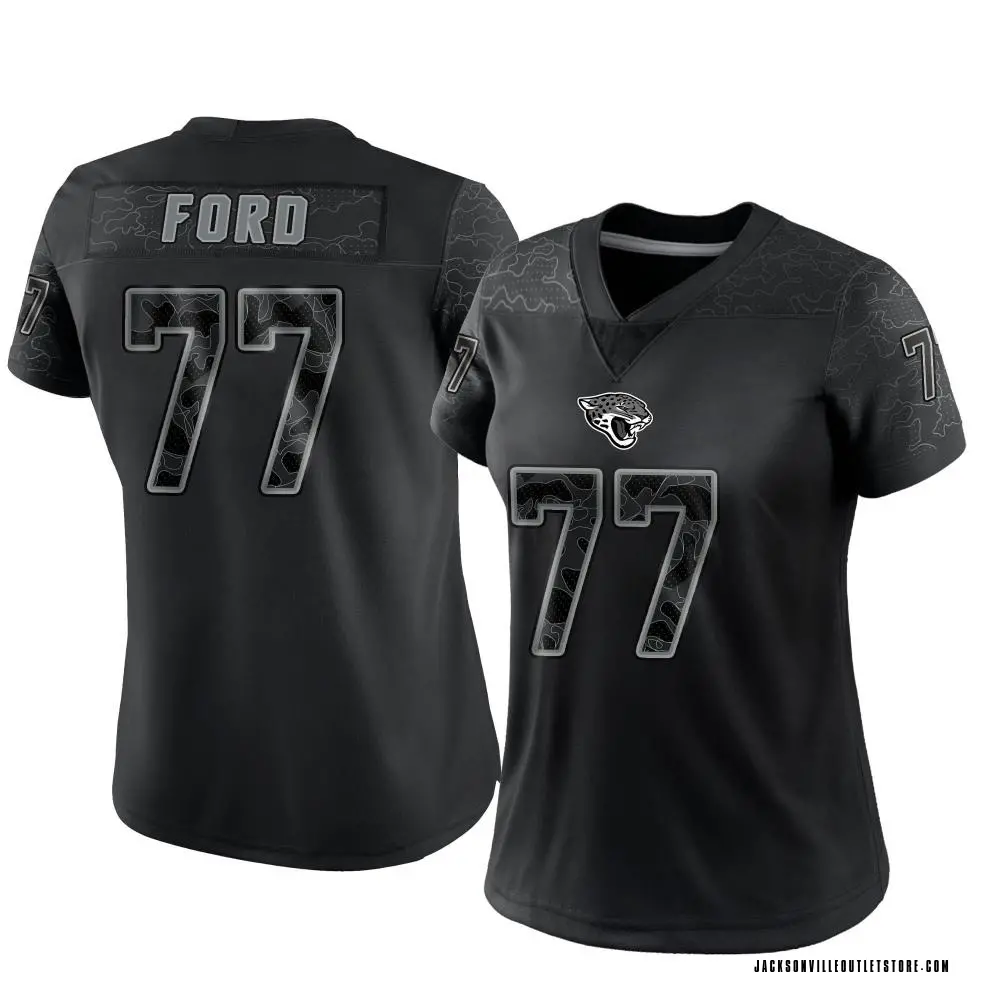 Women's Limited Nick Ford Jacksonville Jaguars Black Reflective Jersey