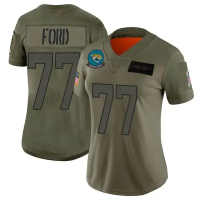 Women's Limited Nick Ford Jacksonville Jaguars Camo 2019 Salute to Service Jersey