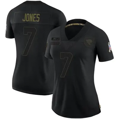 Women's Limited Zay Jones Jacksonville Jaguars Black 2020 Salute To Service Jersey