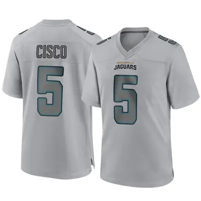 Youth Game Andre Cisco Jacksonville Jaguars Gray Atmosphere Fashion Jersey