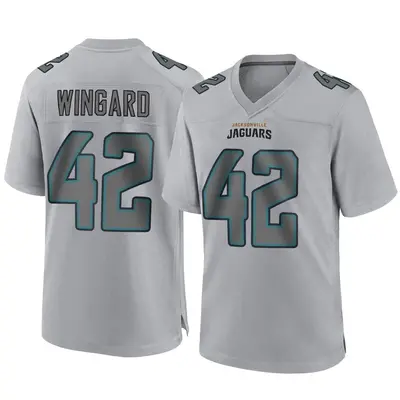 Youth Game Andrew Wingard Jacksonville Jaguars Gray Atmosphere Fashion Jersey
