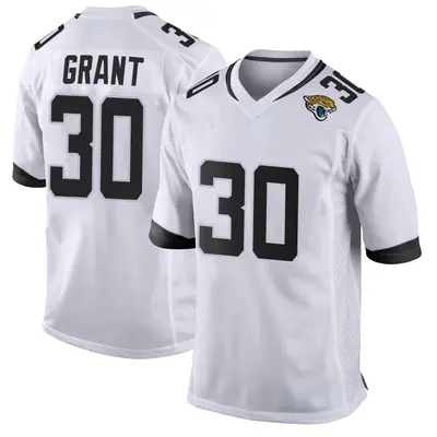 Youth Game Corey Grant Jacksonville Jaguars White Jersey