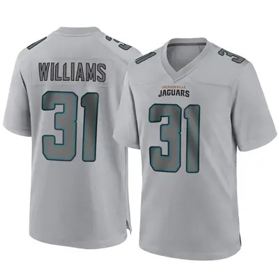 Youth Game Darious Williams Jacksonville Jaguars Gray Atmosphere Fashion Jersey