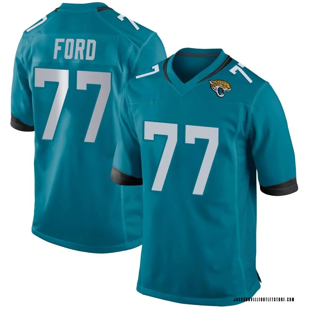 Youth Game Nick Ford Jacksonville Jaguars Teal Jersey