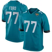 Youth Game Nick Ford Jacksonville Jaguars Teal Jersey