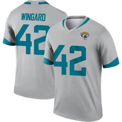 Youth Legend Andrew Wingard Jacksonville Jaguars Silver Inverted Jersey