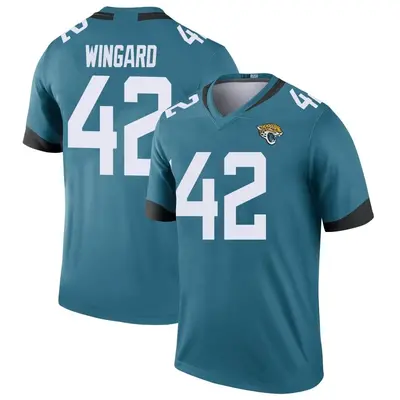 Youth Legend Andrew Wingard Jacksonville Jaguars Teal Color Rush Jersey