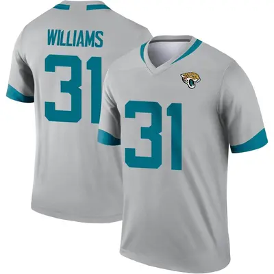 Youth Legend Darious Williams Jacksonville Jaguars Silver Inverted Jersey