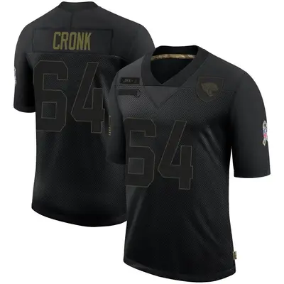 Youth Limited Coy Cronk Jacksonville Jaguars Black 2020 Salute To Service Jersey