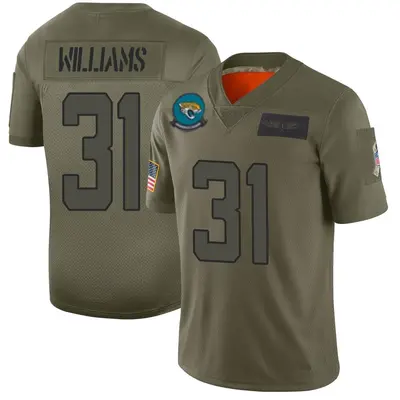 Youth Limited Darious Williams Jacksonville Jaguars Camo 2019 Salute to Service Jersey