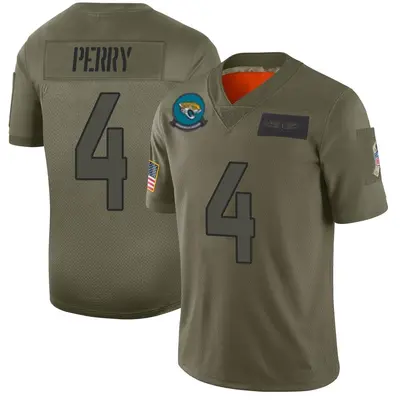Youth Limited E.J. Perry Jacksonville Jaguars Camo 2019 Salute to Service Jersey
