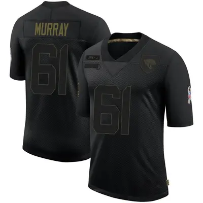 Youth Limited James Murray Jacksonville Jaguars Black 2020 Salute To Service Jersey