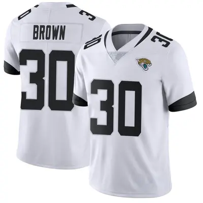 Youth Limited Montaric Brown Jacksonville Jaguars White Vapor Untouchable Jersey