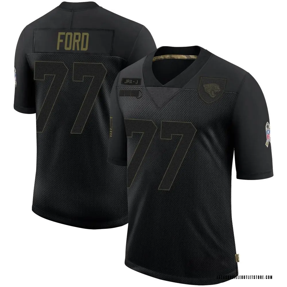 Youth Limited Nick Ford Jacksonville Jaguars Black 2020 Salute To Service Jersey